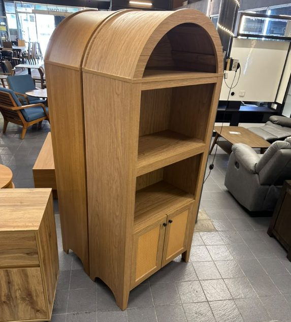 DAVIN - Retro Display Cabinet — Natural Muji Chip Board Display Cabinet - customer photo 2