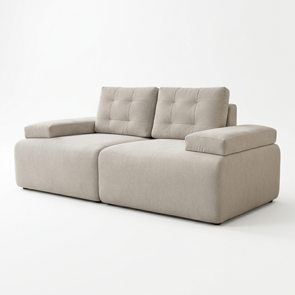 Mottni 2 Seater Sofa — Wood 2 Seater Sofa - photo 2