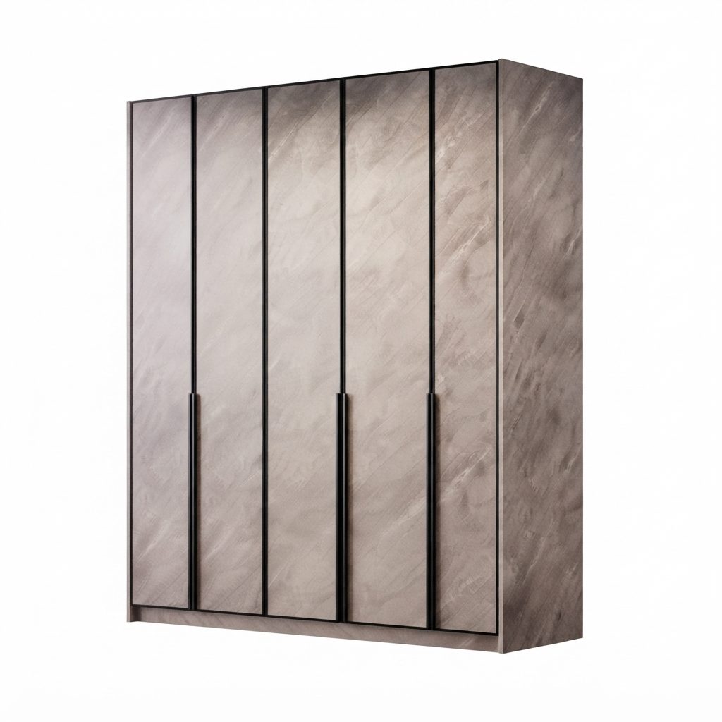 Hinged - Melamine Open 5 Door Wardrobe