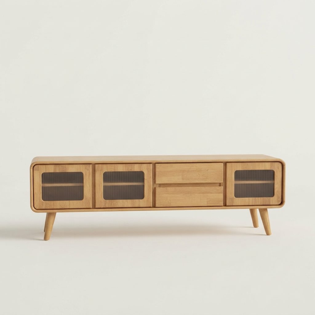 AKON - Muji  Living Hall Set — Natural Rubber Wood Colour Wood Muji Style - photo 2