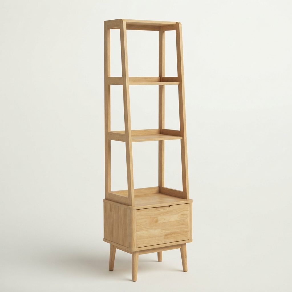 AVANTE - Muji Living Series — Natural Rubber Wood Colour Wood Buffet Cabinet
