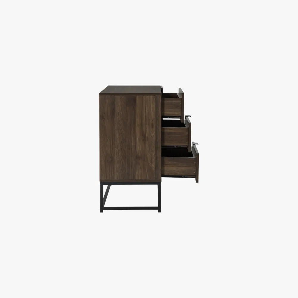 CAPRI - Essential Living Series — Walnut Laminated Board / Metal Leg Factory Style - photo 3