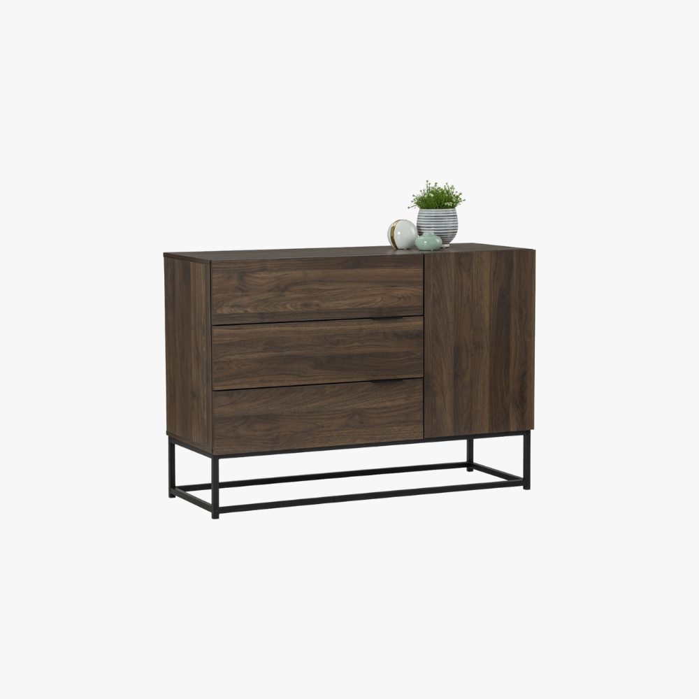 CAPRI - Essential Living Series — Walnut Laminated Board / Metal Leg Factory Style - photo 5