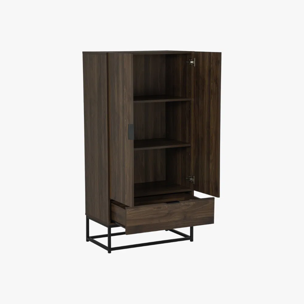 CAPRI - Essential Living Series — Walnut Laminated Board / Metal Leg Factory Style - photo 3