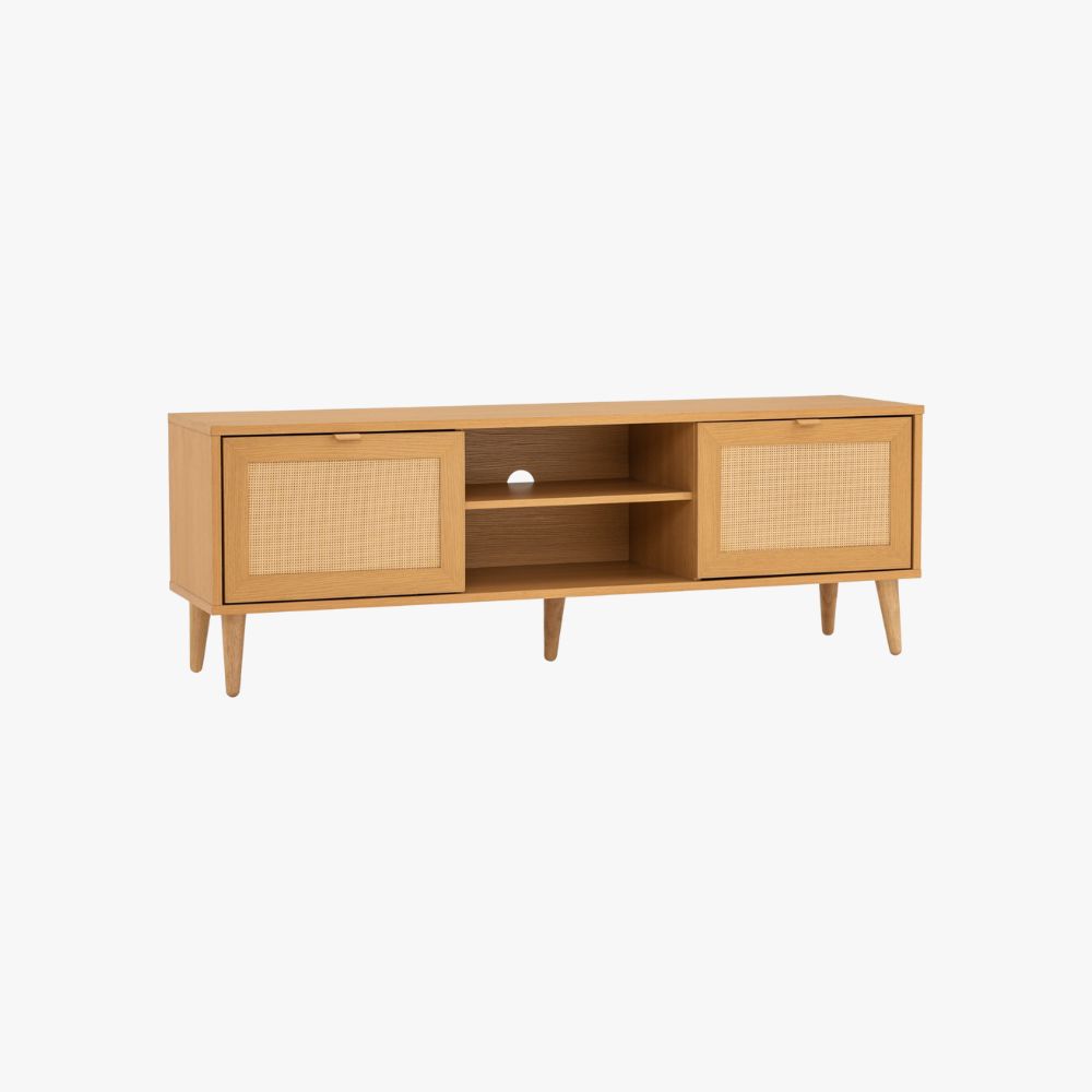 Bubbly - Muji Living Series — Muji Natural Laminated Board with Synthetic Rattan Muji Style