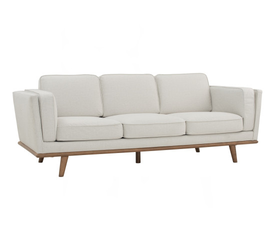 (WHITE) SIVEK 3 Seater Sofa