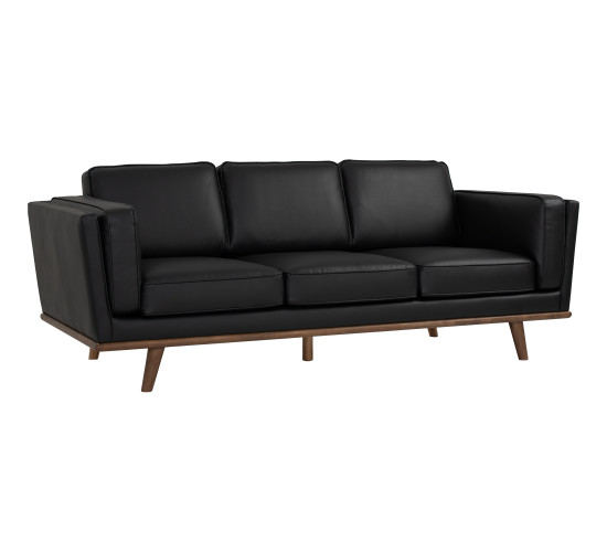 (BLACK PU) SIVEK 3 Seater Sofa