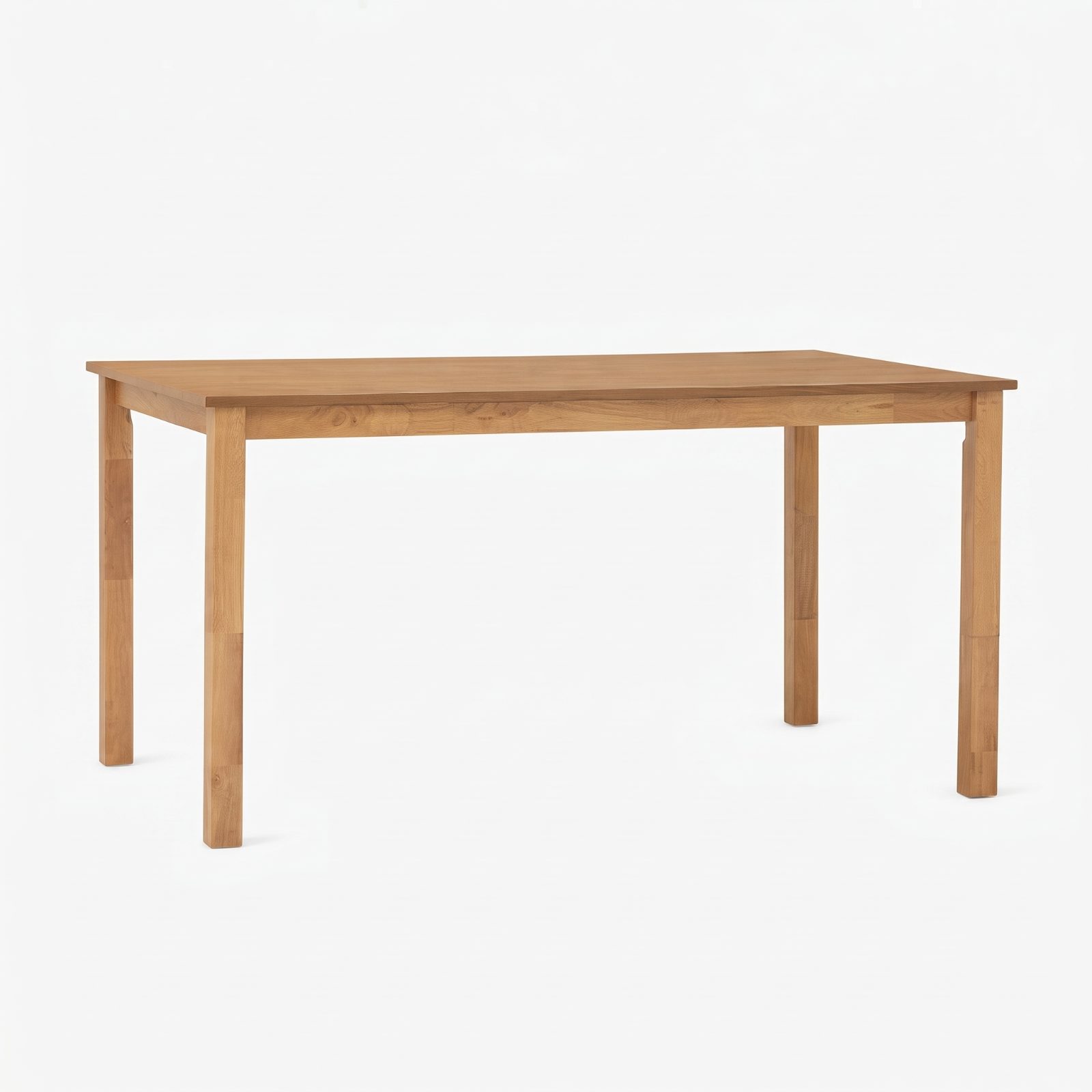 STARTER - Dining Set — Natural Rubber Wood Colour Wood Muji Style