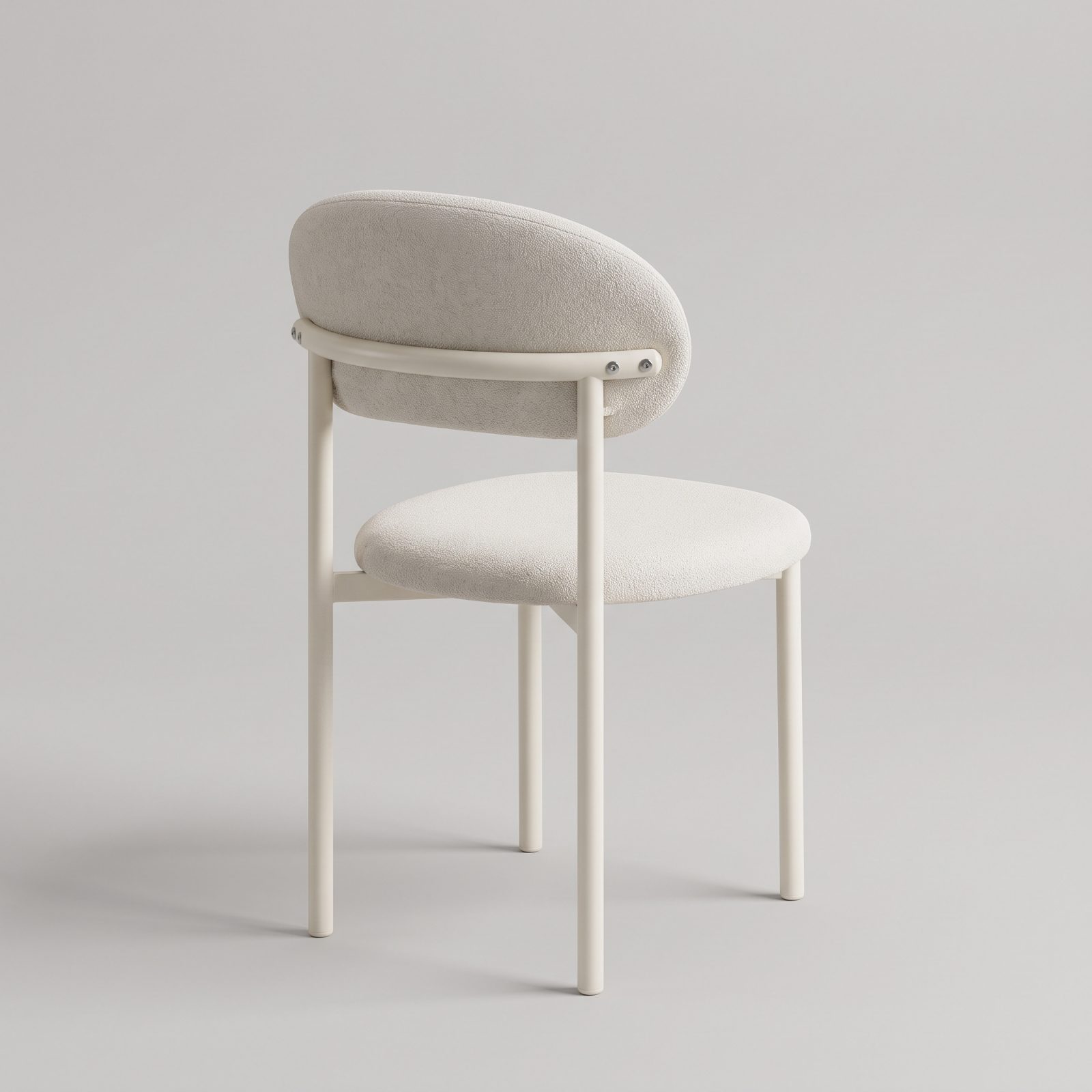 MILKY Nordic White Dining Set — Milky White / White Top Sintered Stone Top / Venner Leg - photo 2