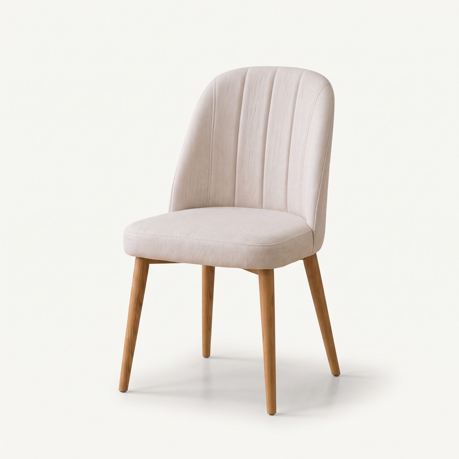 JEKO Dining Set — Oak Leg / White Top Solid Wood Leg / Sintered Stone Top