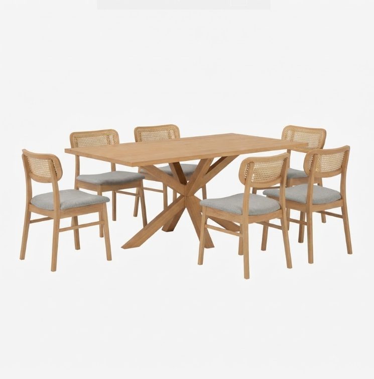 KALE - Muji Dining Set — Muji Natural Wood