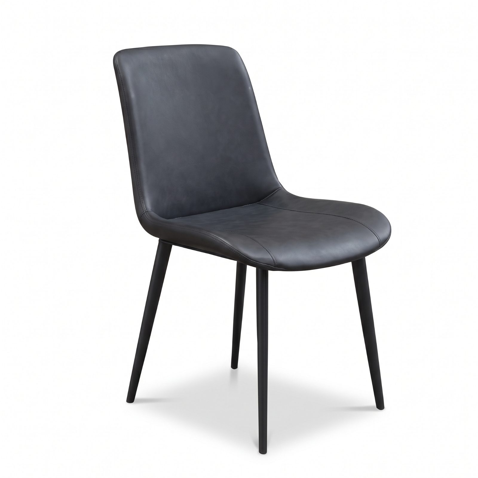 LAMA Dining Chair — Dirty Grey Cusion Seat / Metal Leg Dining Chair - photo 2