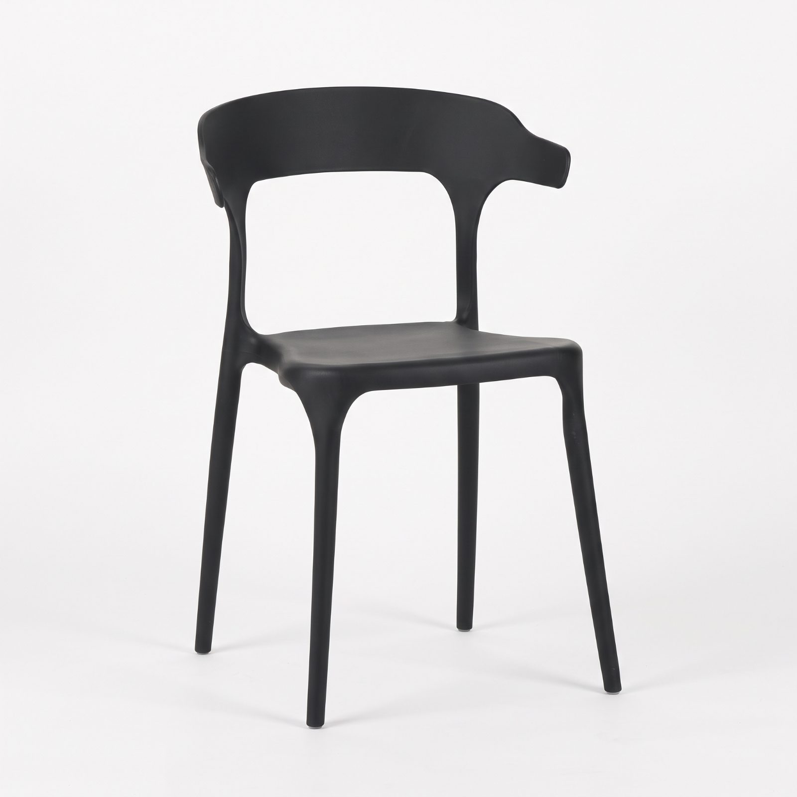 MANJI - PP Chair — Black polypropylene Dining Chair