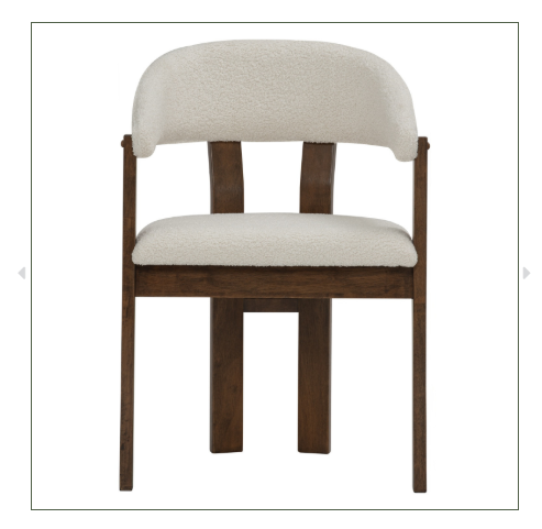 NANI - Dining Chair — Cocoa Colour Frame / White Chair Wood Dining Chair - photo 6