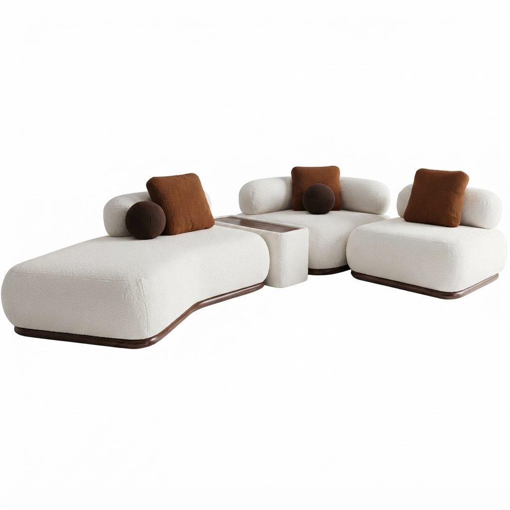 NOTTI - Designer L-Shape Sofa — All Colour Available Solid Wood L Shape Sofa