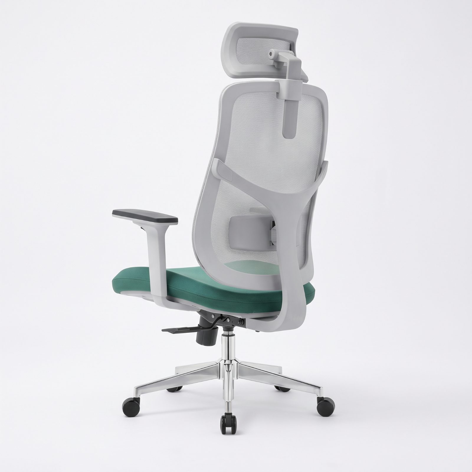 TANBURINS Office Chair — Light Grey / Green Seat Nylon Office Chair - photo 2