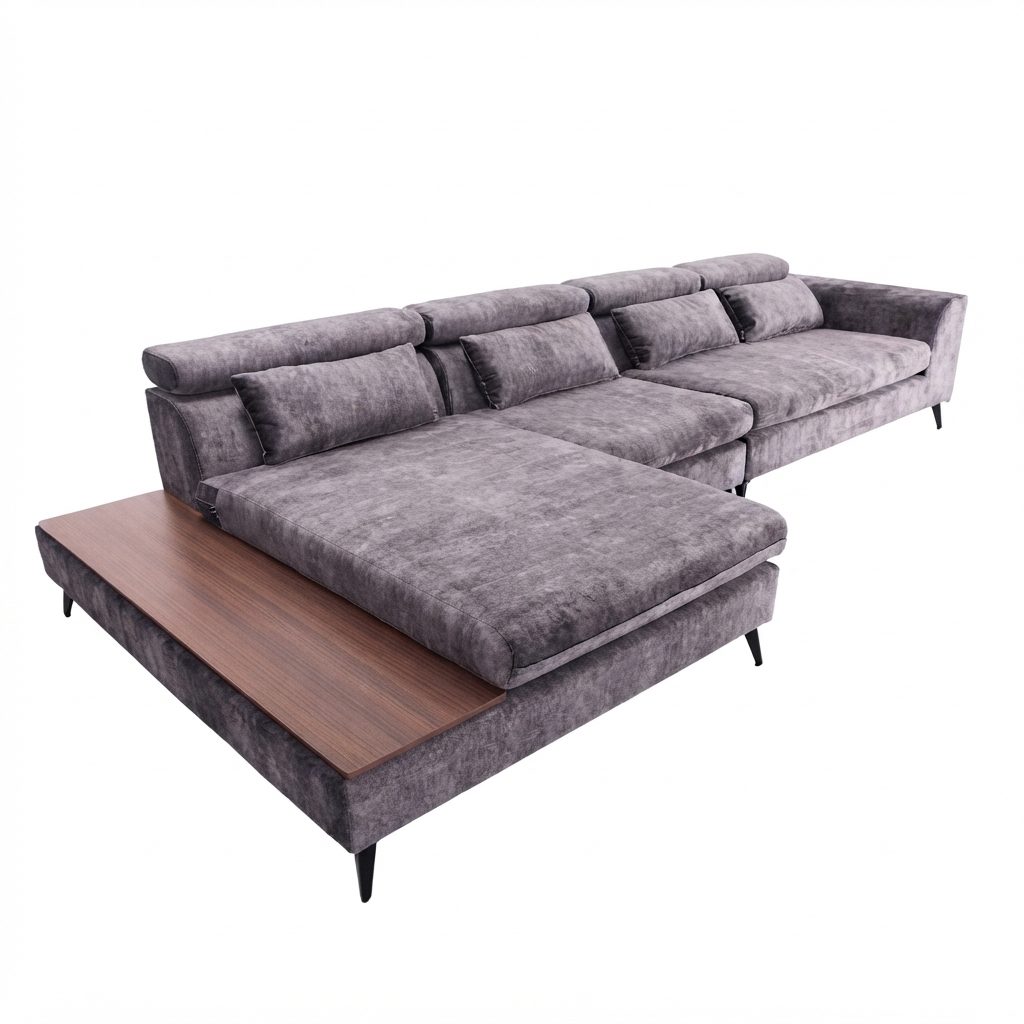 ZETTI - L Shape Designer Sofa — All Colour Available Solid Wood L Shape Sofa